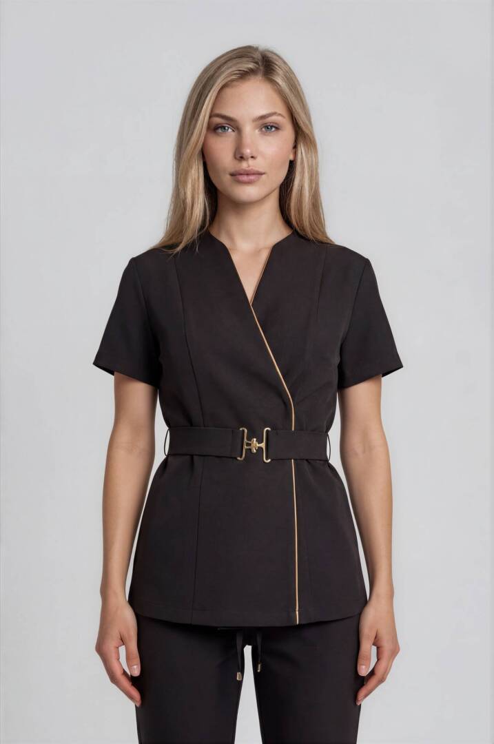 luxury set with belt luxury spa set uniform