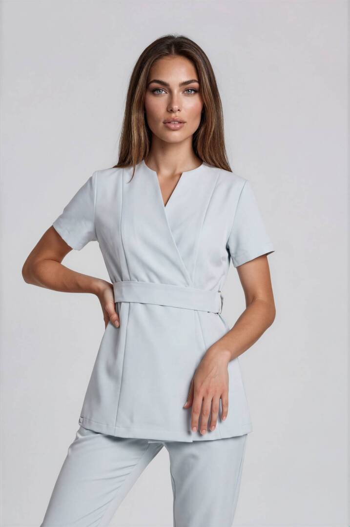 luxury spa uniform mint tunic uniform