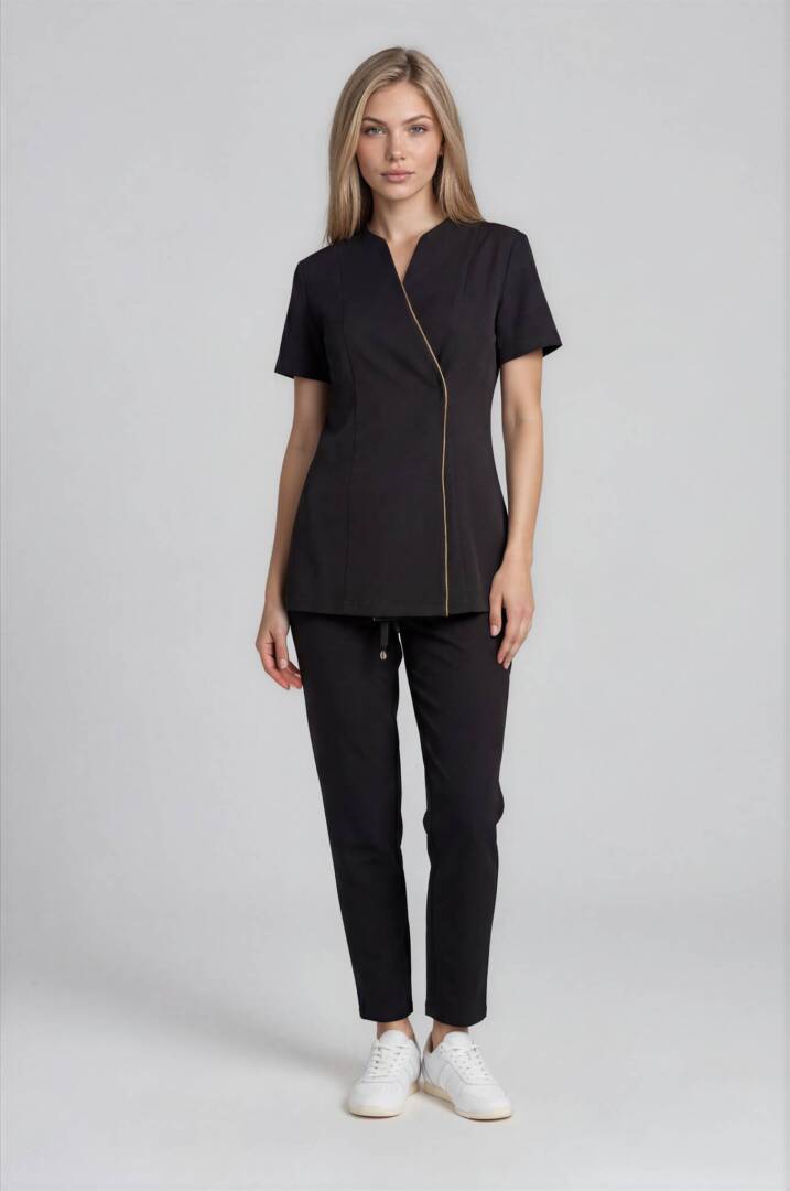minimalist spa uniform black spa uniform